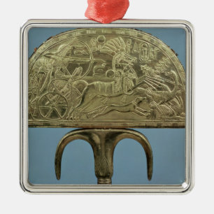 Ostrich-feather fan from the Tomb of Metal Tree Decoration
