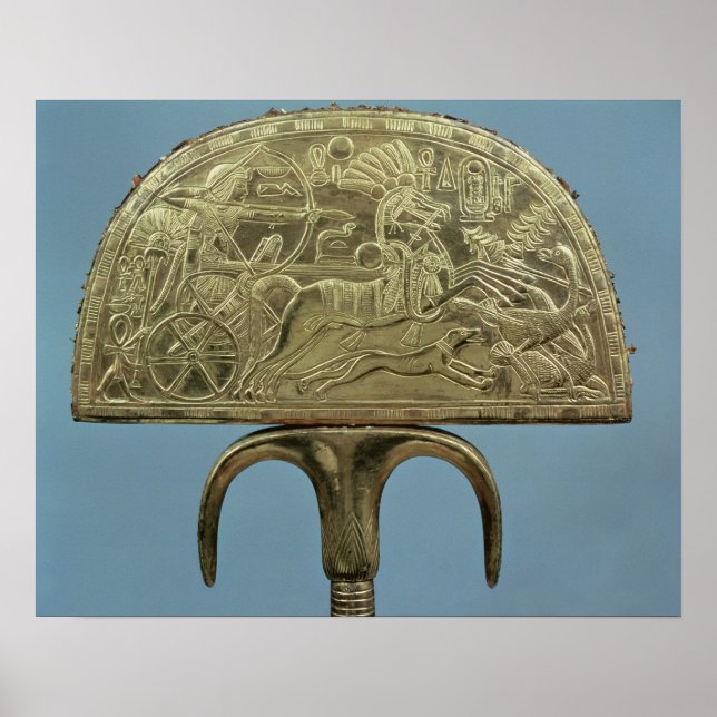 Ostrich-feather fan from the Tomb of Poster (Front)