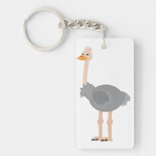 Ostrich Key Ring