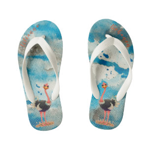 Ostrich Kid's Thongs