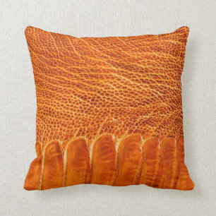 Ostrich leather texture cushion