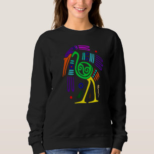 Ostrich Like Animal Full Of Colours Sweatshirt