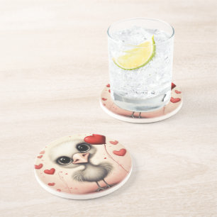 Ostrich Love 1 Coaster
