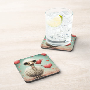 Ostrich Love 3 Coaster