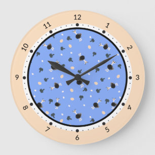Ostrich pattern clock
