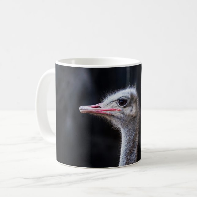 Ostrich Photography Coffee Mug (Front Left)