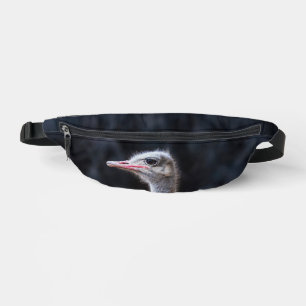 ostrich portrait    bum bags