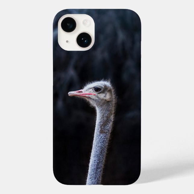 ostrich portrait     Case-Mate iPhone case (Back)