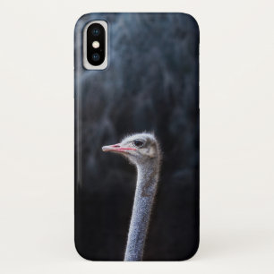 ostrich portrait     iPhone x case