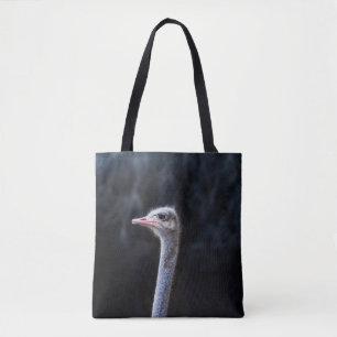 ostrich portrait tote bag