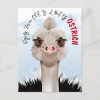 Ostrich Pun Funny Birthday