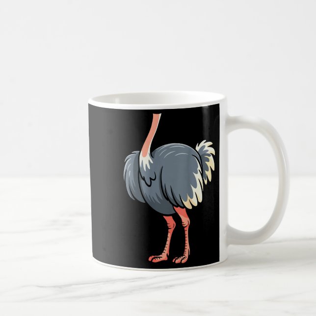 Ostrich Shirt Adult Men Women Kids Body Ostrich Co Coffee Mug (Right)