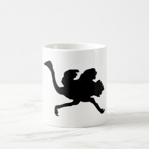 Ostrich Silhouette Coffee Mug