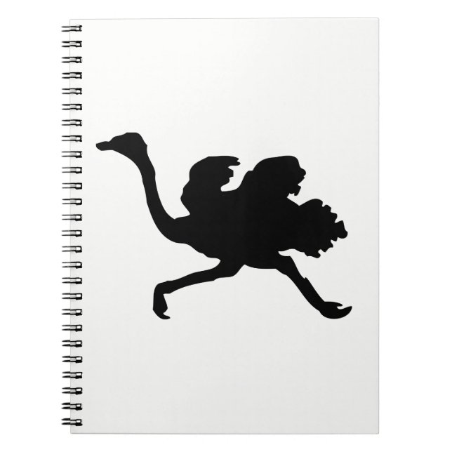 Ostrich Silhouette Notebook (Front)