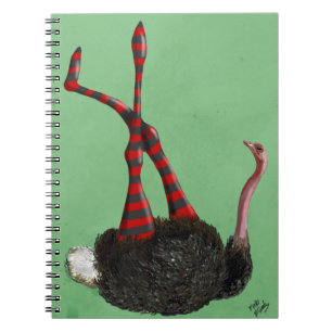 Ostrich Striped Leggings Notebook