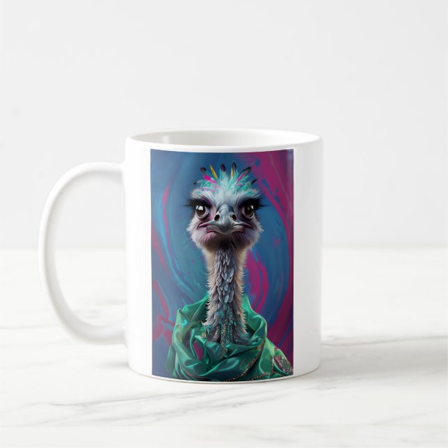 Ostrich themed Mug (Left)