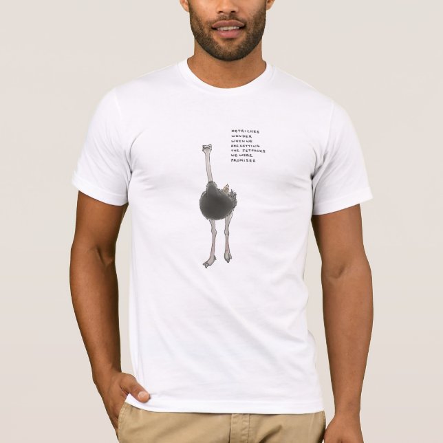 ostrich trivia T-Shirt (Front)