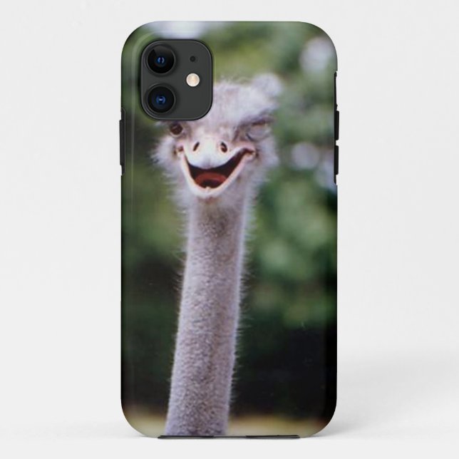 Ostrich Winking - Funny Case-Mate iPhone Case (Back)