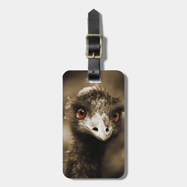 Ostriches Look custom luggage tag (Front Vertical)
