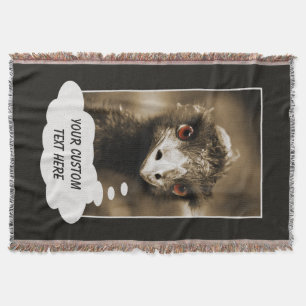 Ostriches Look custom throw blanket