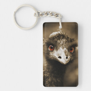 Ostriches Look key chain