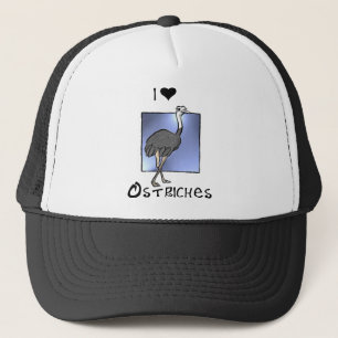 Ostriches Lover gifts! Wildlife design! Trucker Hat