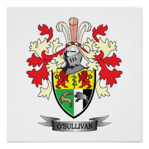 O'Sullivan Coat of Arms Poster