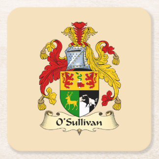 O'Sullivan Family Coat of Arms Paper Coaster 