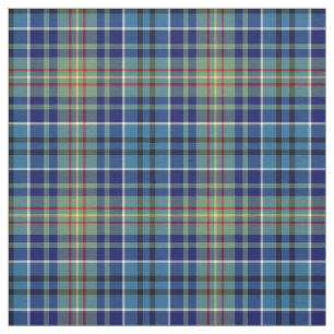 O'Sullivan Tartan Bright Blue Irish Plaid Fabric