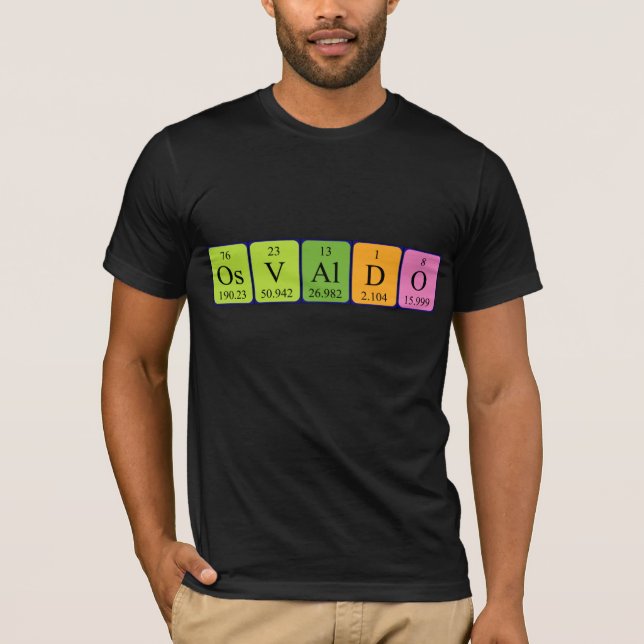 Osvaldo periodic table name shirt (Front)
