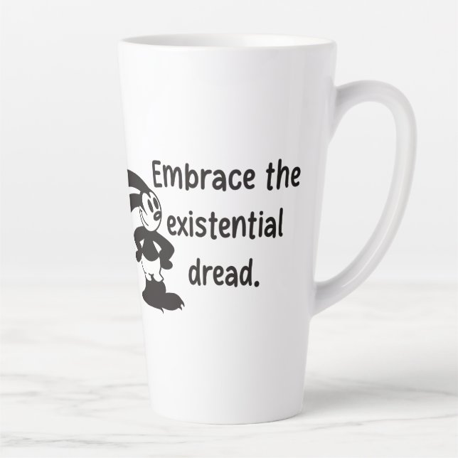 Oswald Has Dread: Existential Crisis Latte Mug (Right)
