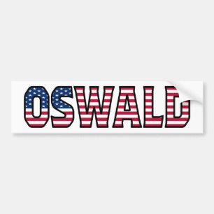 Oswald Name Vorname USA Aufkleber Sticker Auto