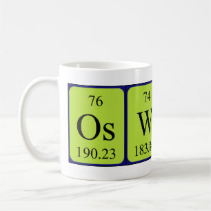 Oswald periodic table name mug