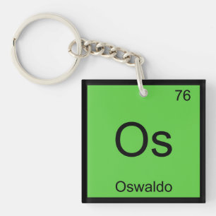 Oswaldo Name Chemistry Element Periodic Table Key Ring