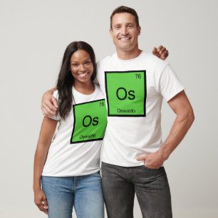 Oswaldo Name Chemistry Element Periodic Table T-Shirt