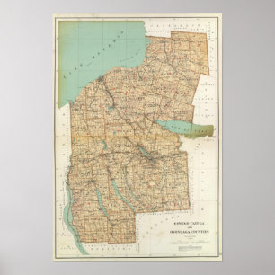 Oswego, Cayuga, Onondaga counties Poster