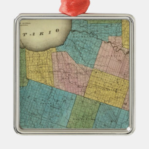 Oswego County Metal Tree Decoration