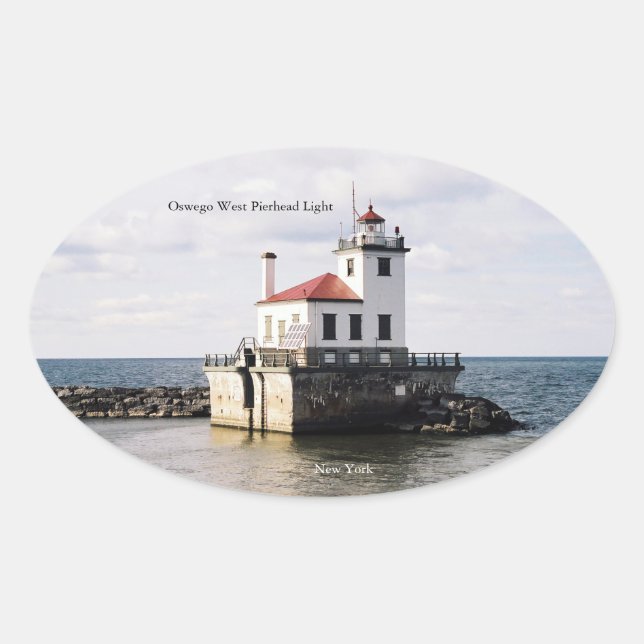 Oswego West Pierhead Light sticker (Front)