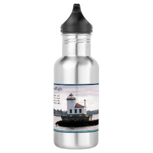 Oswego West Pierhead Light water bottle