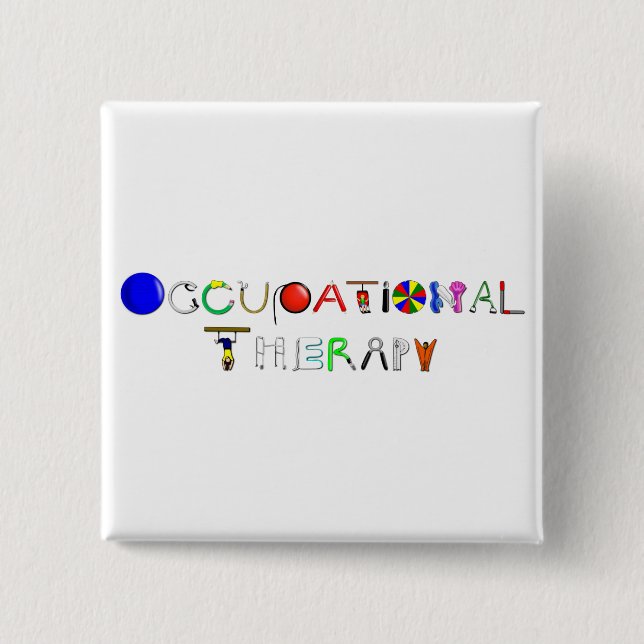 OT at Work 15 Cm Square Badge (Front)