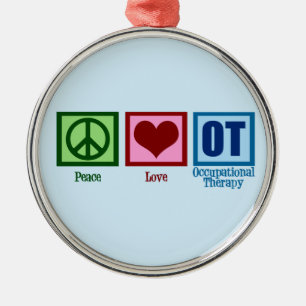 OT Blue Metal Tree Decoration
