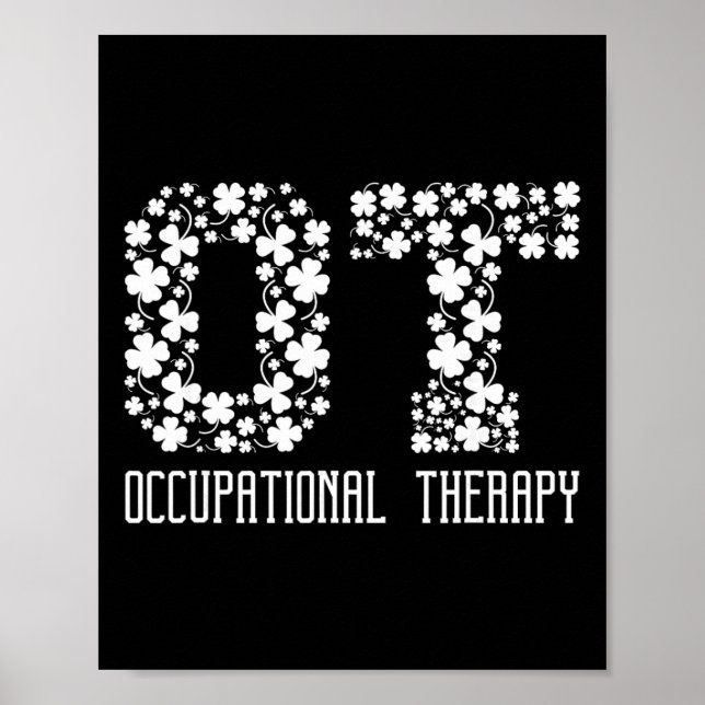 Ot Cota Occupational Therapy St Patricks Day  Poster (Front)