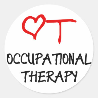 OT Heart Classic Round Sticker