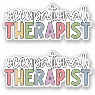 OT Occupational Therapist colourful