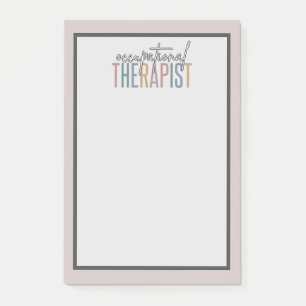 OT Occupational Therapist Multicolored Post-it Notes