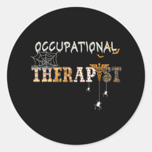 Ot Occupational Therapy Therapist Halloween Ota Sp Classic Round Sticker