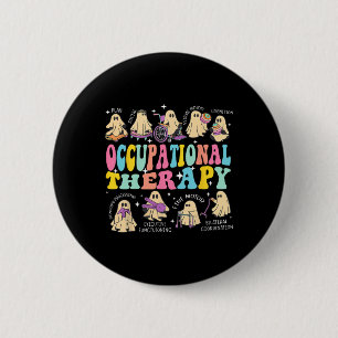 Ot Occupational Therapy Therapist Halloween Spooky 6 Cm Round Badge