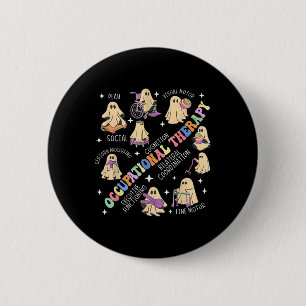 Ot Occupational Therapy Therapist Halloween Spooky 6 Cm Round Badge