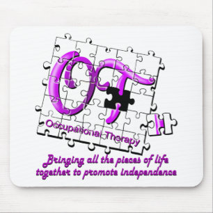 ot puzzle purple mouse pad