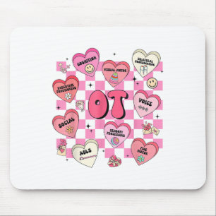 Ot Valentines Day Heart Occupational Therapist Ot Mouse Pad